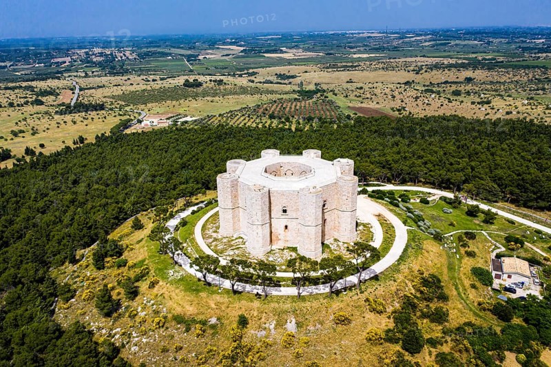 Aerial view of Castel del Monte