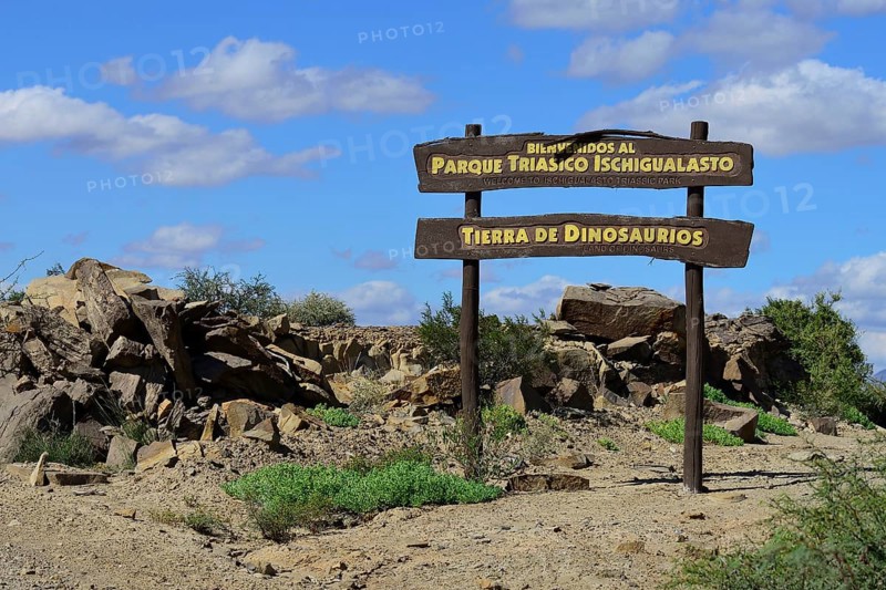 Sign Parque Triasico Ischigualasto