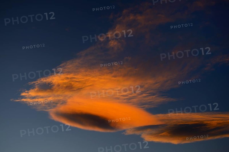 Clouds in the evening light near Uspallata