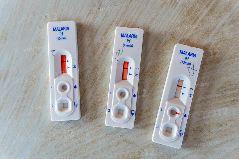 Results of quick malaria test from blood