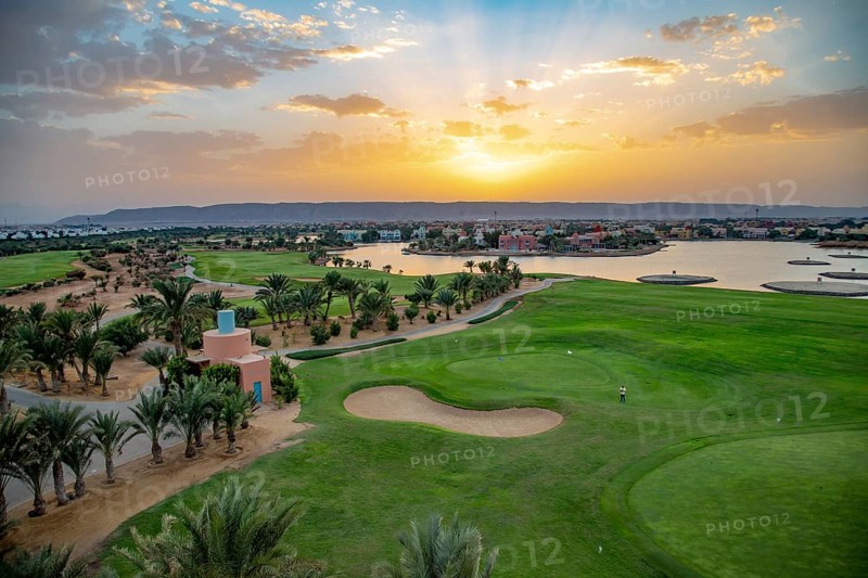 Golf course of the holiday town El Gouna