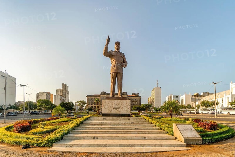 Statue of Machel Samora on Independence square in Maputo