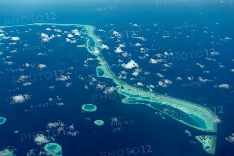 Outer reef with large dredged sand areas