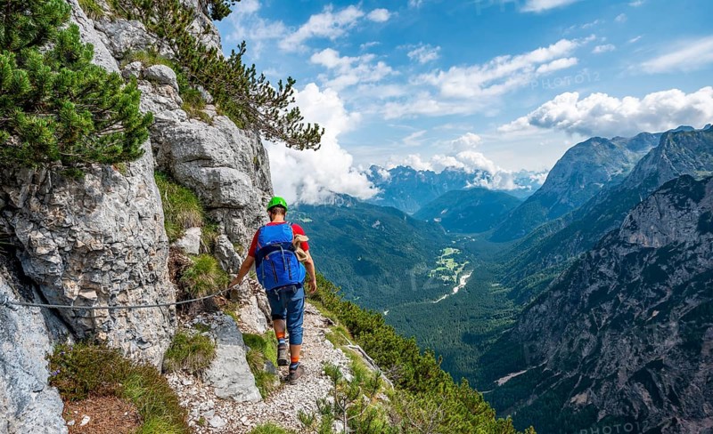 Young hiker