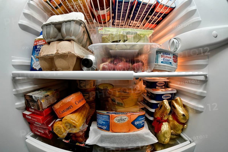 Refrigerator filled to overflowing during quarantine