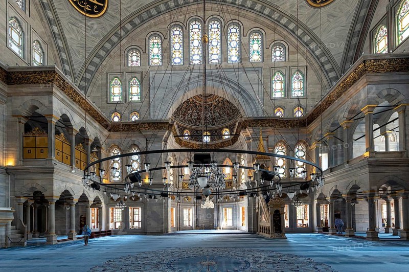 Interior of the Nuruosmaniye Mosque