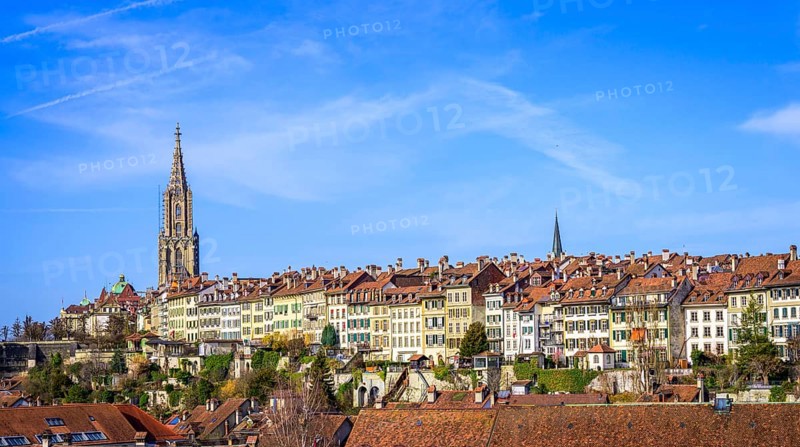 View of the old town and Bern Minster