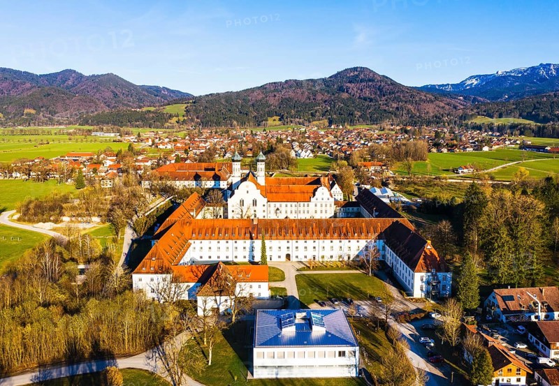 Benediktbeuern monastery and village Benediktbeuern