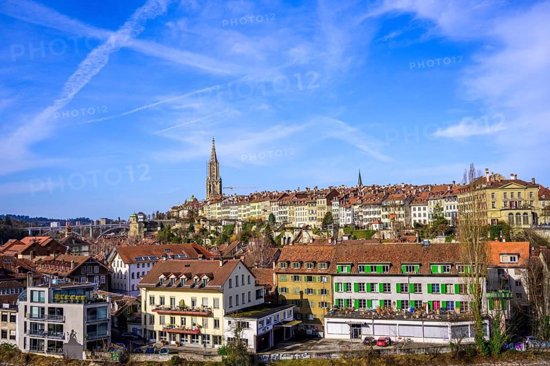 View of the old town and Bern Minster