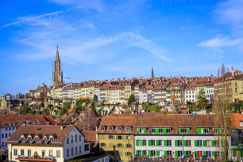 View of the old town and Bern Minster