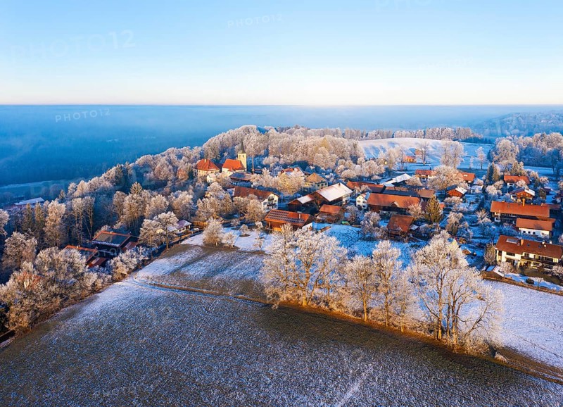 Village Hechenberg in the morning light