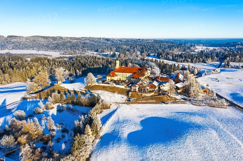 Reutberg monastery in winter
