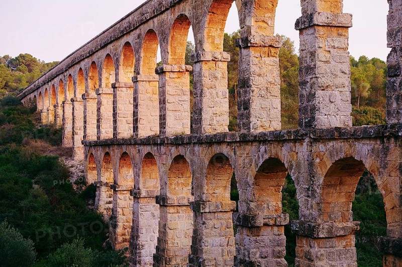 Old roman aqueduct