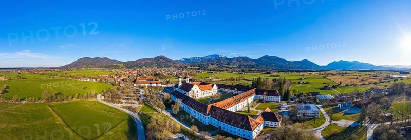 Panorama of Benediktbeuern Monastery
