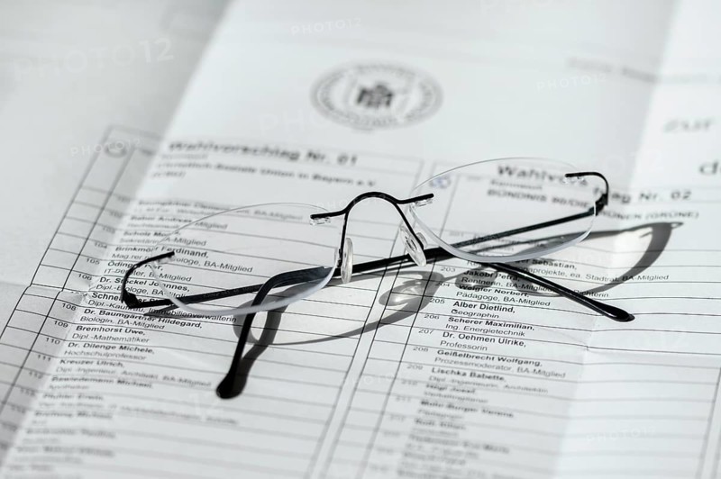 Glasses on ballot