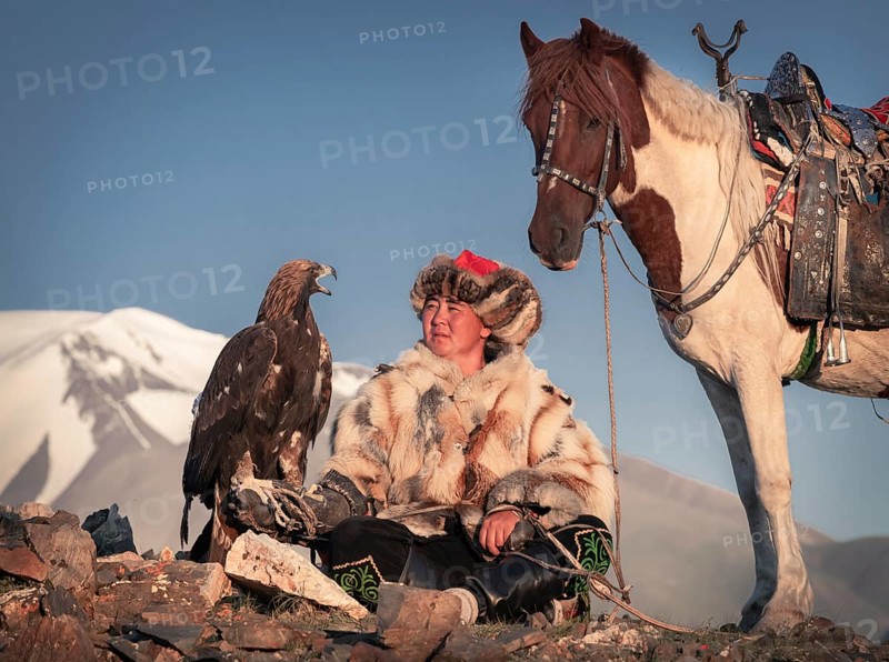Mongolian eagle hunter