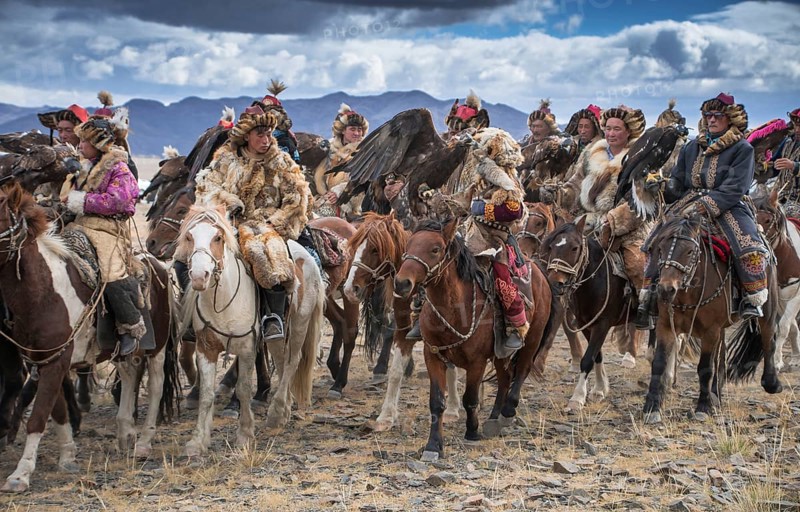 Mongolian Eagle hunters Festival