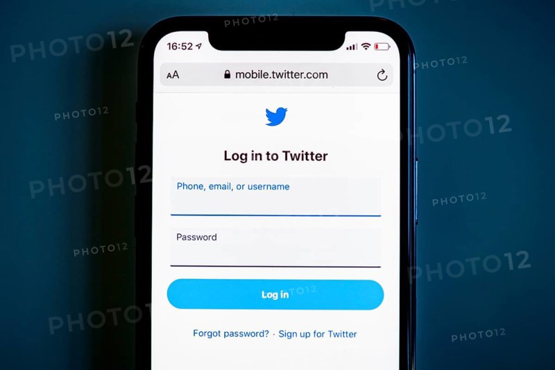 IPhone 11 with Twitter website