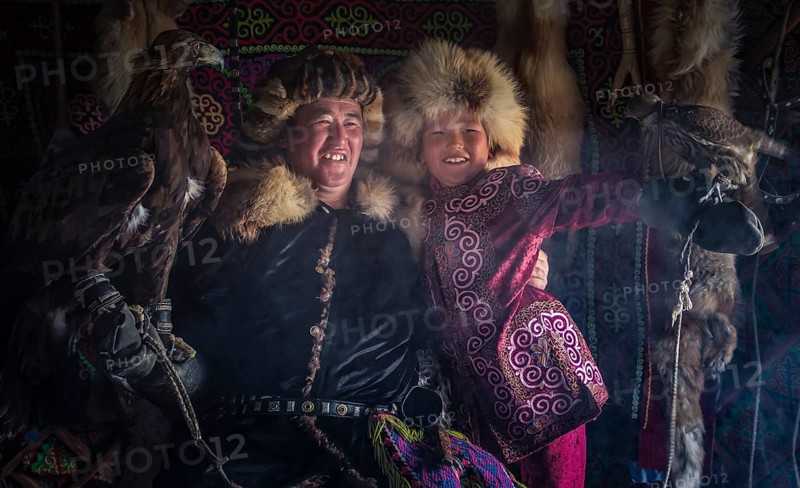 Mongolian eagle hunters
