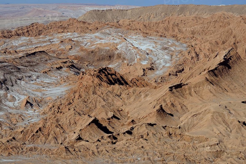 Weathered mountains in Valle de la Luna