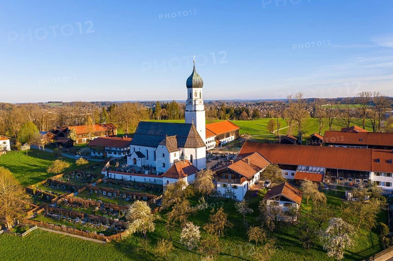 Village view with church