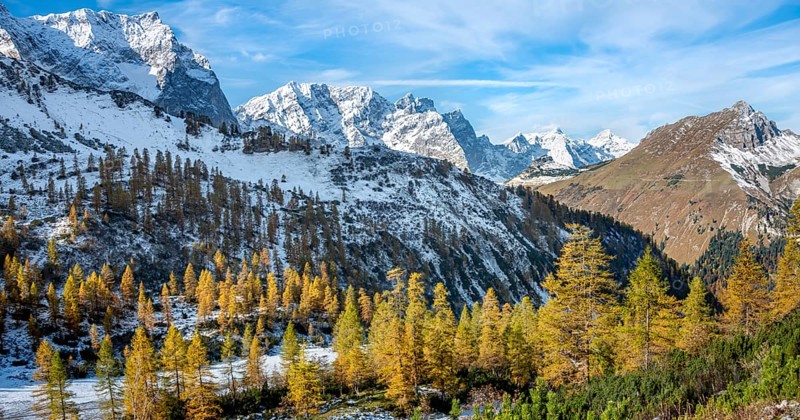 Snow-covered Spitzkarspitze