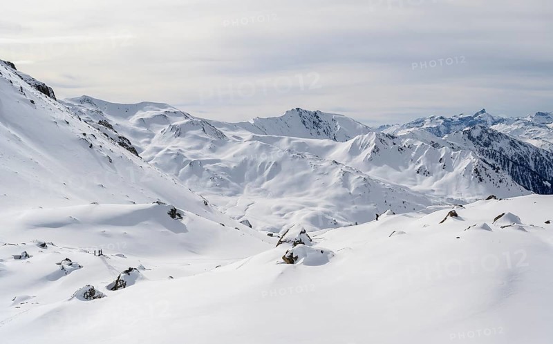 Snow-covered mountains