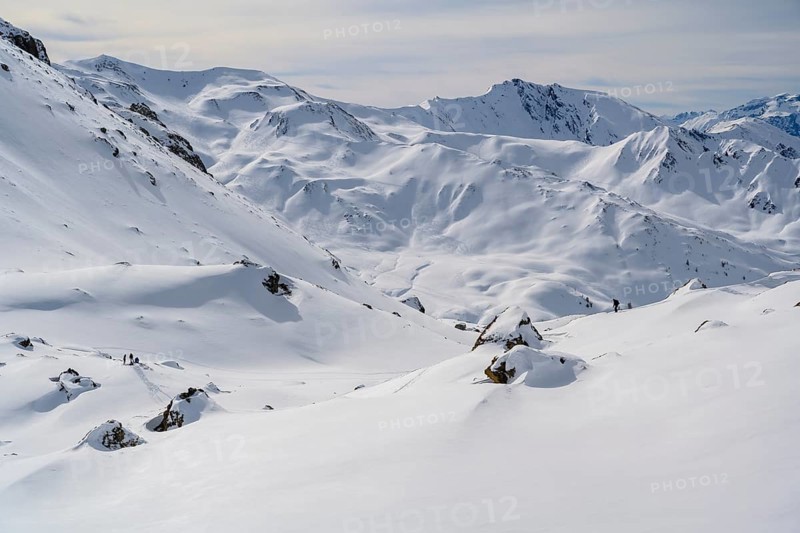 Snow-covered mountains