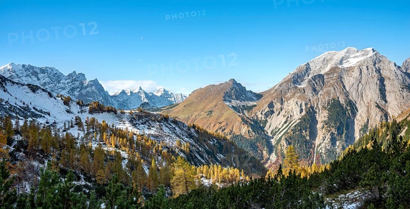 Snow-covered mountain peaks