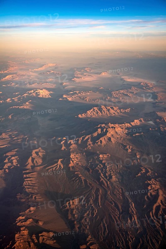 Desert landscape with mountains