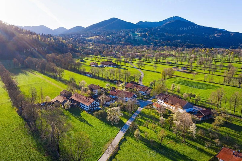 Settlement Oberreut near Gaissach