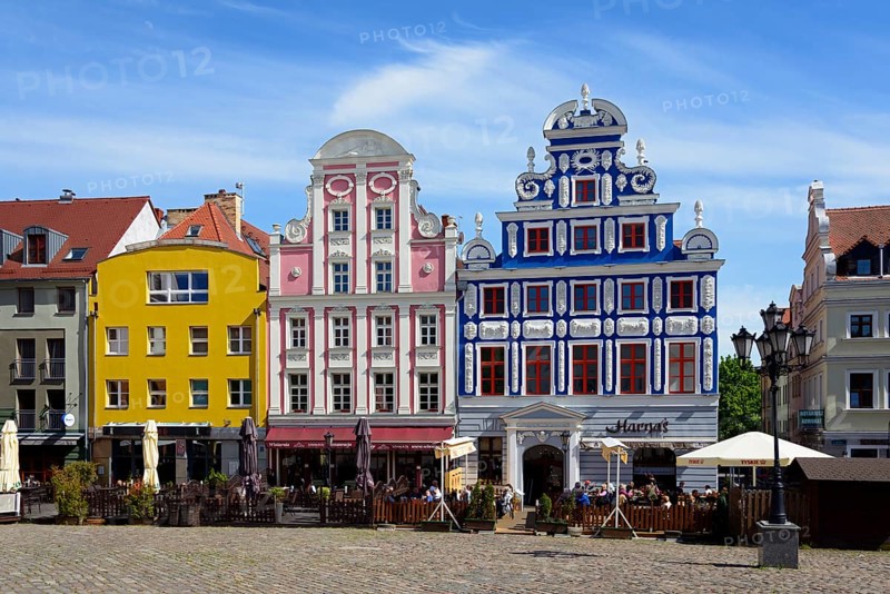 Historic gabled houses on the Heumarkt