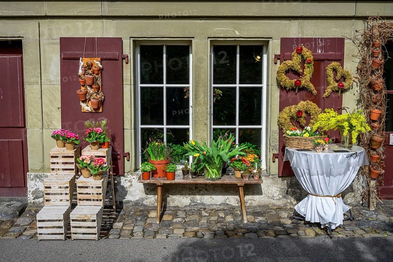 Flower shop in the historic centre of the old town, Inner City