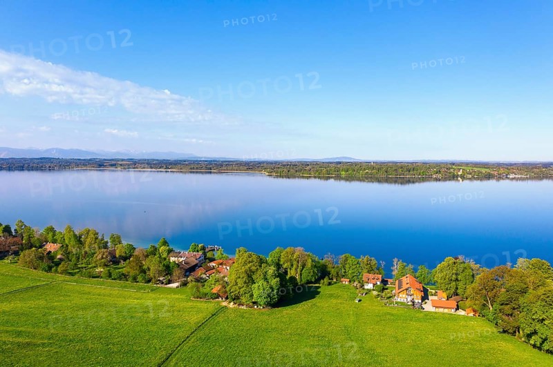 Village Ambach at the Starnberger See, near Muensing
