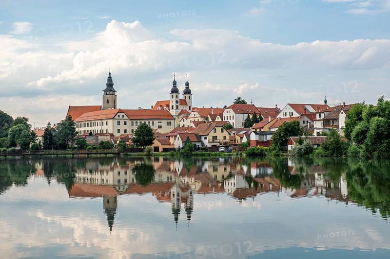 View of the historical old town, Telc