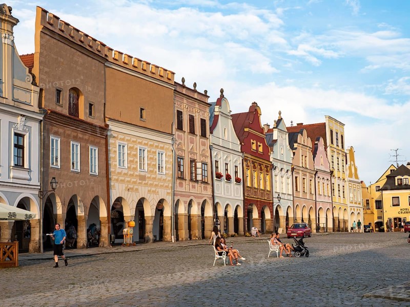 Historic row of houses, old town
