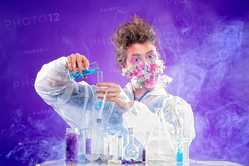Young woman in laboratory