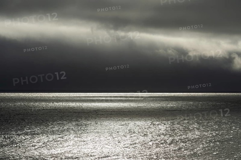 Dark clouds over the sea