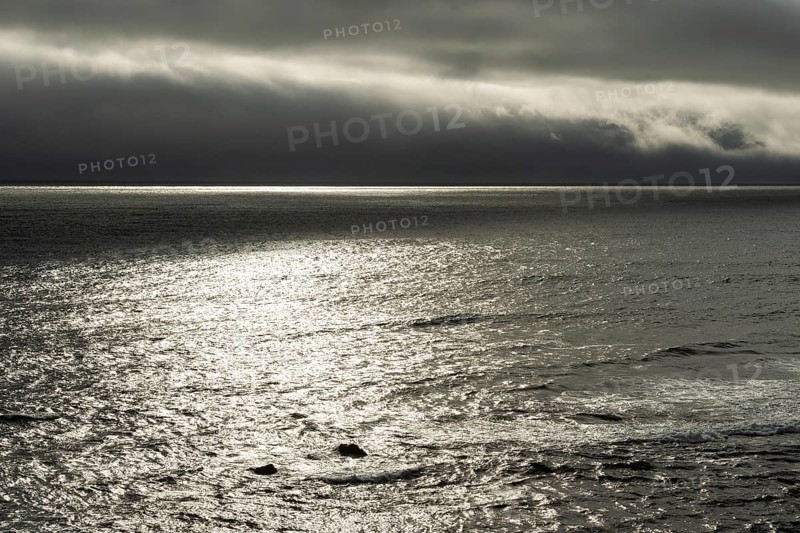 Dark clouds over the sea