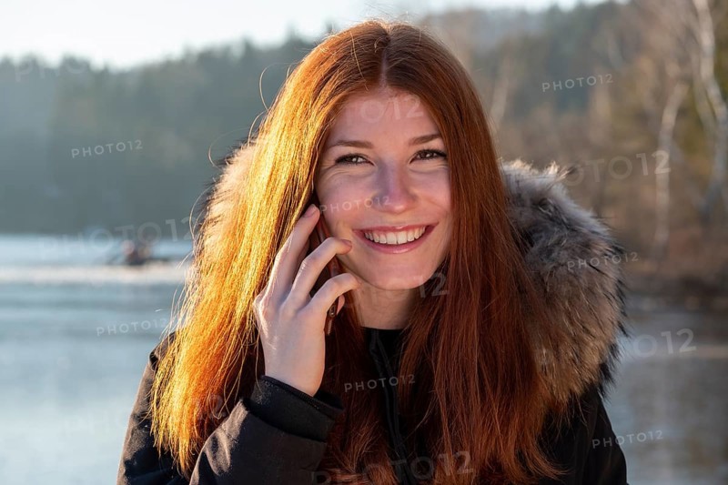 Young woman on the phone