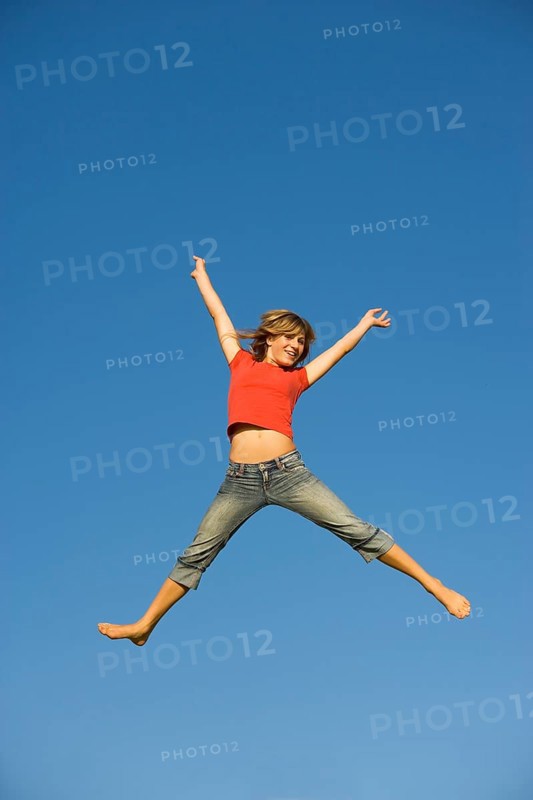 Lucky girl takes a skydive