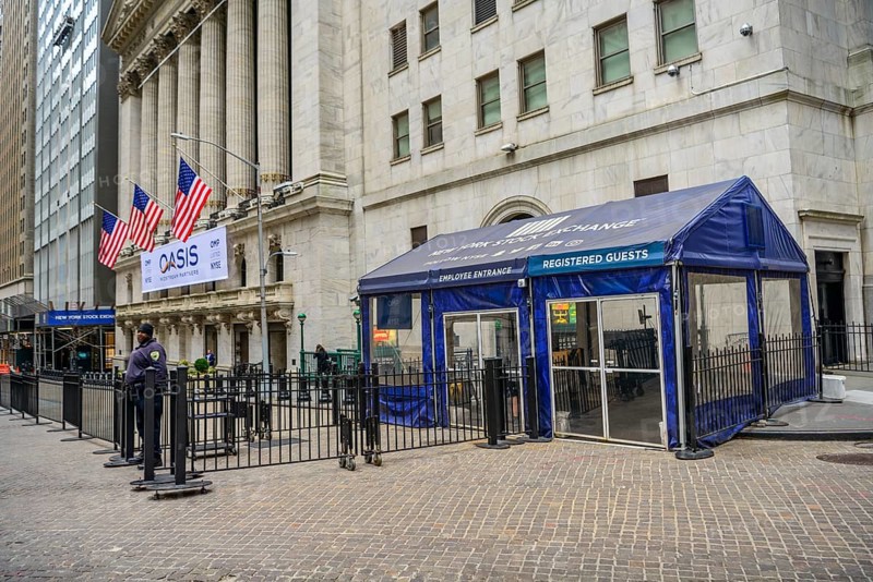 Secured building of the New York Stock Exchange