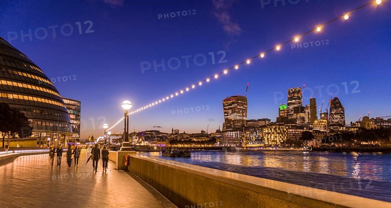 River Thames and modern high-rise buildingss