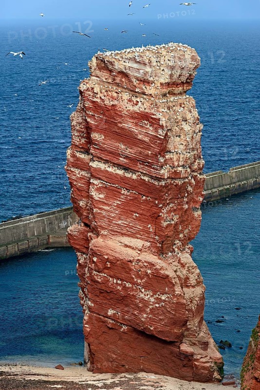 View to the landmark of Helgoland