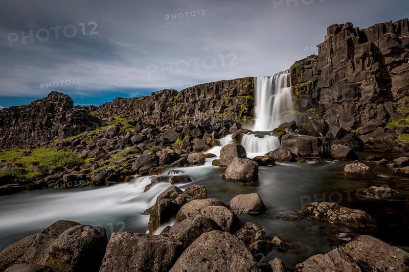 Oexararfoss Waterfall