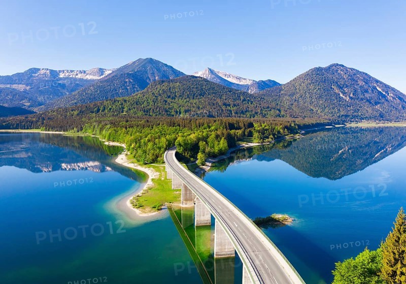Panorama from the Sylvenstein lake
