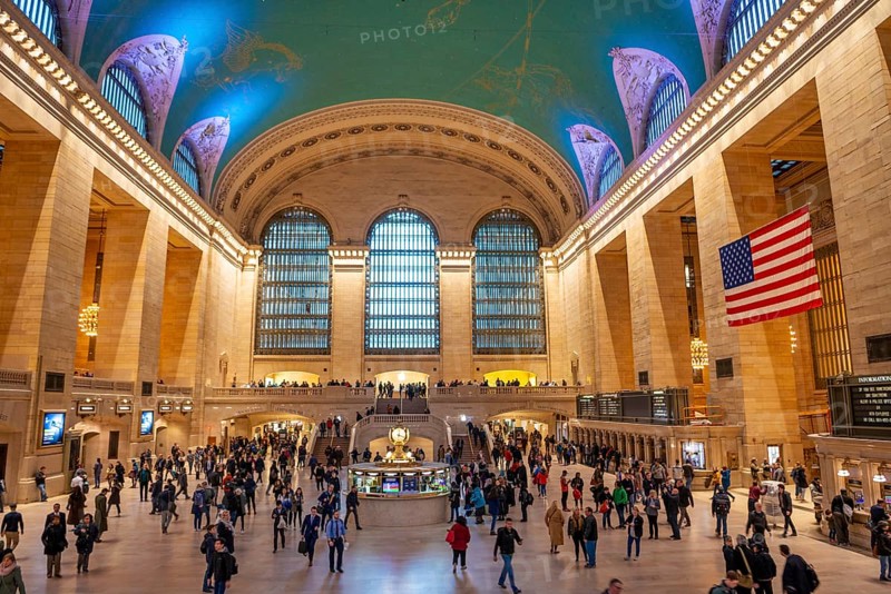 Interior view of Grand Central Station