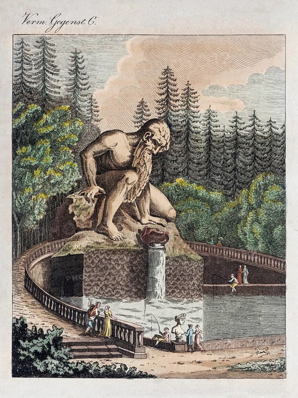 Sculpture of the Apennines made of rock