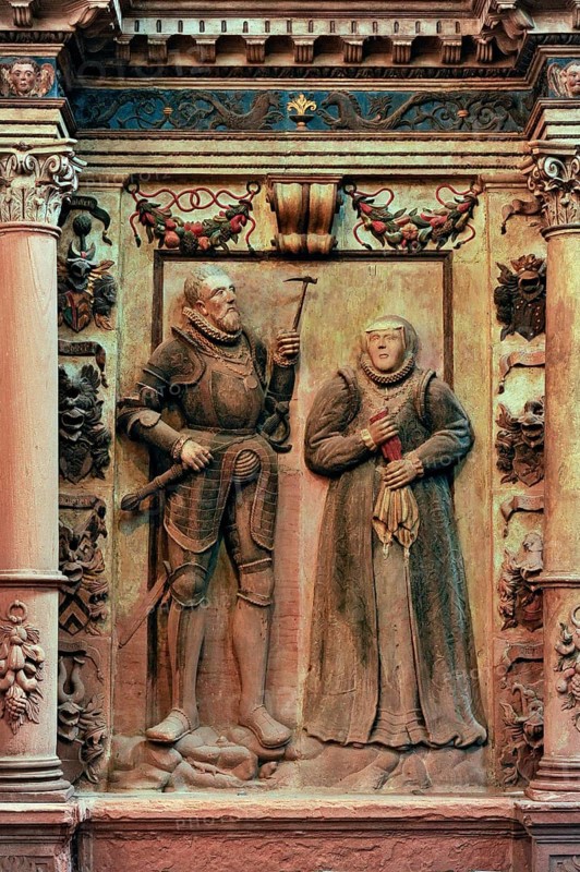 Witch judge Johann Koch in relief