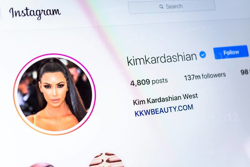 Official Instagram Page of Kim Kardashian